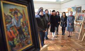 Municipio y Corporación Cultural de Osorno exhibieron colección de óleos y acuarelas en el Día del Patrimonio Cultural