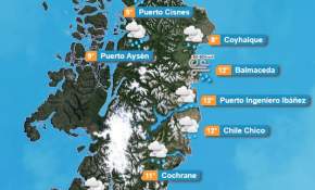 Anuncian tormentas eléctricas entre las regiones de Los Lagos y Aysén