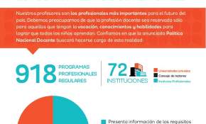Requisitos mínimos para estudiar pedagogía en Chile [INFOGRAFÍA]