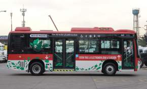 Presentado en Osorno: Ya llegó a Chile el único bus eléctrico de carga rápida para el transporte público